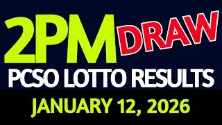 2pm Lotto Result Today January 12, 2026 Swertres Ez2 PCSO