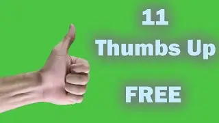 11 COOL Thumbs Up, Green Screen, FREE TO USE!
