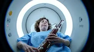 Woman Playing Bassoon Inside MRI Machine | Creative Medical Imaging Concept