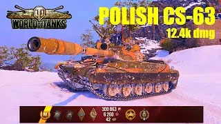 CS-63, 12.4K Damage, 6 Kills, Mannerheim Line - World of Tanks