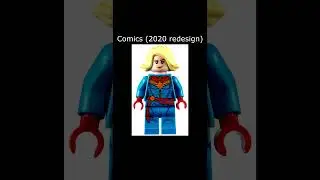 LEGO Captain Marvel (Carol Danvers) Minifigure Evolution