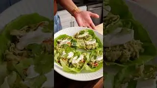 🥑Chicken Avocado Salad Lettuce Wraps #lowcarbrecipes #sugarfree