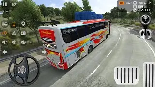 Best 6&times;6 Royal class Mercedes-Benz bus drive - bus simulator indonesia - public Transport part - 86