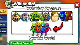 Unlocking EVERY EXCLUSIVE SECRET In Brainrot Evolution Roblox!
