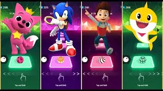 PINKFONG Vs SONIC Vs PAW PATROL Vs BABY SHARK ||| Tiles Hop EDM Rush