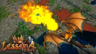 Massive Fire Dragon Awakens! 08: The Fire Gate | Lessaria: Fantasy Kingdom Sim