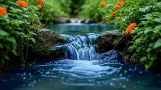 Calming Babbling Brook Sounds for Sleeping &bull; 💦 &bull; Fall Asleep Instantly &bull; No Ads in middle