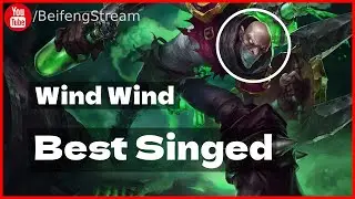 🛑 Wind Wind Singed vs Jayce 800 LP RUNES - Wind Wind (小风风c) Rank 1 Singed Guide