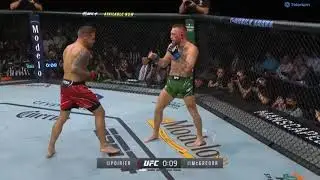 Conor McGregor breaks his ankle ! (Dustin Poirier vs Conor McGregor 3)