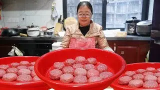 Китайские красные булочки | Вкусные рецепты | Китайский кулинарный канал | Сельская жизнь