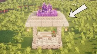 Minecraft 1.17 AMETHYST PAVILION TUTORAL! | Caves and Cliffs Build #Shorts
