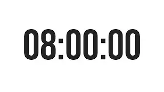 8 HOUR TIMER - COUNTDOWN TIMER (MINIMAL) - WITH ALARM
