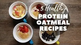 Breakfast Meal Prep Oatmeal - Healthy Protein Oatmeal Recipe 5 Bowls