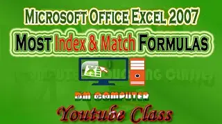 INDEX & MATCH FUNCTION IN MOST IMPORTANT MS EXCEL  FORMULA // @DMCOMPUTER306  //#dmcomputer