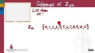 301.4 Cyclic groups overview, &ldquo;fantastic theorem&rdquo;