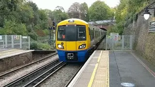 Denmark Hill Station Overground trains, London