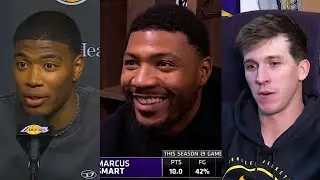 Lakers FULL Postgame with Marcus Smart, Rui Hachimura, and Austin Reaves after Win vs Hornets!