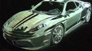 Ferrari F430 Scuderia (hand engraving) by artist: Shawn Lisjack (Exotic Engravings)