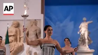 Olympic flame begins its journey to the Milan Cortina Winter Olympics