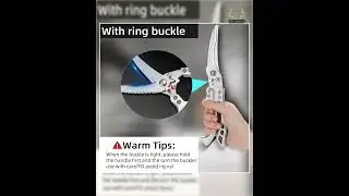 Scissors Chicken Bone Kitchen Shears,Duck Fish Cutter 4Cr Stainless Steel Fish Scissors Scale Cle...