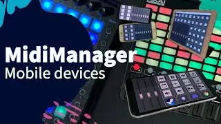 Use your phone as a input device for MidiManager with MidiManagerWeb