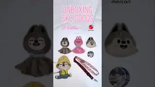 SKZ goods unboxing 🌸 stray kids dominate merch ☁️ skzoo plushies
