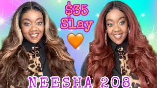❤️ *New* Outre NEESHA 208 Soft & Natural Lace Front Wig| Drff sunkissbrown & Drff2 Cinnamon Spice