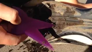 Cleat cleaner getting into ruff areas