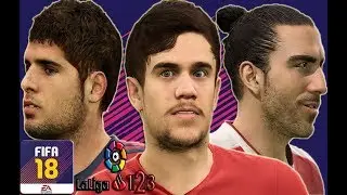 ⚽FIFA 18⚽ALL REAL FACES LA LIGA 123 LAST UPDATE [1080p] FT Reyes,Pozo, Chico Flores