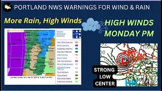 Portland, Possible Wind Storm Monday PM Hours