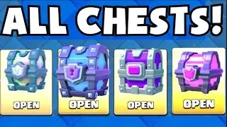 :: Clash Royale::  OPENING ALL BEST CHESTS (LEGENDARY / SUPER MAGICAL / EPIC / MAGICAL)