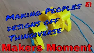 Makers Moment - Thingiverse Print - Water Wheel Generator by leogcam - E1