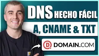 C&oacute;mo agregar registros DNS con Domain.com (A, CNAME, TXT) | Tutorial completo para principiantes