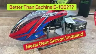XK K-130 Upgraded with Blue Arrow metal gear servos... Better than Eachine E-160???