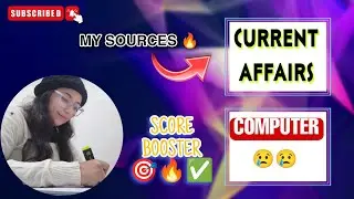 *✍🏻CA & COMPUTER FOR RRB CLERK MAINS 🎯MY SOURCES 📚 SCORE BOOSTER ✅*