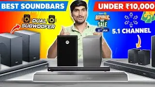 Paise Vasool Soundbars Under ₹10,000 😍 | Dual Subwoofers & Dolby Atmos 5.1 🔊 #soundbar #hometheater