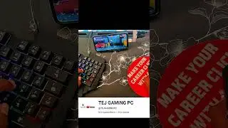 Pc❌mini mobile setup ✅Free Fire Gaming Keyboard|⌨️🖱📱Mix Pro Geek Gamer #freefire #mixpro #geekgamer