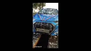 My Ride 🤪 | Datsun Redi-go | My Blue hippo 🤪 | #short Car wash cinematic video 😅