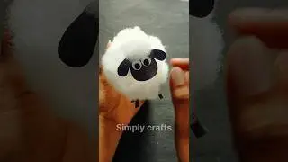 How to make sheep with bottle/Cute craft ideas #shorts #youtubeshorts #craft #sheep #diy #diycrafts