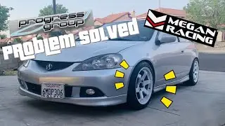 Progress tie rods and Megan Racing camber arms on the RSX-S