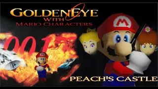GoldenEye 64 Mod Mario Agent 001 Custom Level Peach's Castle 1080p 60 Fps