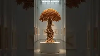 The Soul Tree &ndash; Hand-Carved Wooden Sculpture of Life