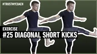 #25 diagonal short kicks // improve hip mobility and strengthen the glutes