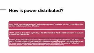 AHS Citizenship Lesson - What is devolution?