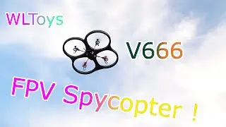 Wltoys V666 Quadcopter Review and Flight test - FPV Spycopter - Drone by Banggood.com [HD]