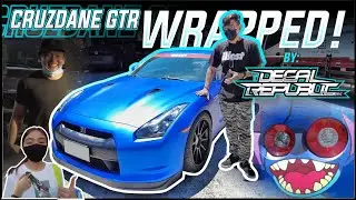 CRUZDANE's GTR Car Wrap Transformation! From WHITE to BLUE, from CRUZDANE to DEXIE????
