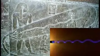 Dendera light and gas discharge.
