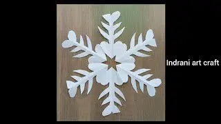 How to make a cute paper snowflakes out of paper 😍❄️✂️ || DIY Paper Snowflakes || Paper artist diy🤗