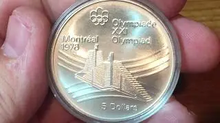 Canada 5 Dollars 1976 - Olympic Village (Large Silver Coin of the Week Oct 10 2017)