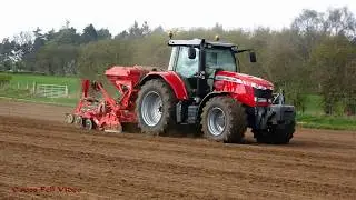 Massey Ferguson 7618 on the Drill.